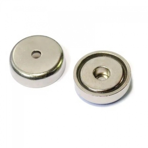 Neodymium Pot Magnets With Through Hole