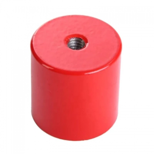 Red Paint Alnico Deep Pot Magnet